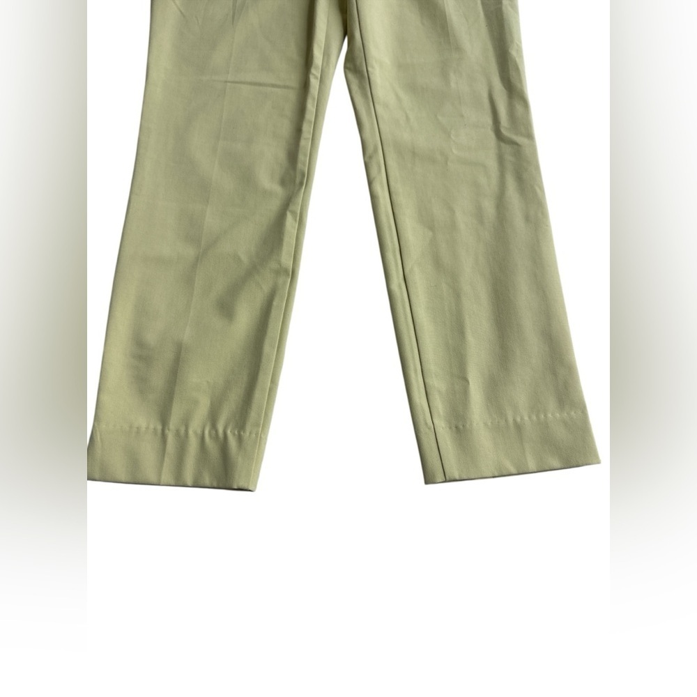 Zara High Waist Tapered Leg Pants in Lime Green - Picture 5 of 10